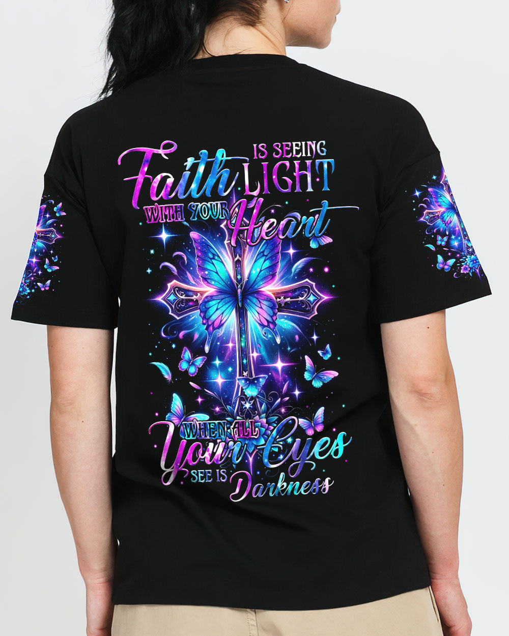 Faith Is Seeing Light Women's All Over Print Shirt - Tytm0103243, easychoo.com