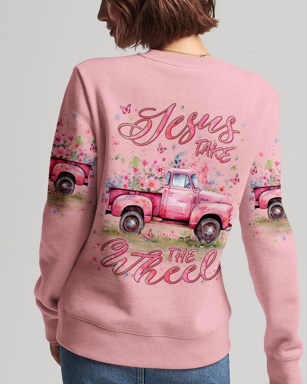 Jesus Take The Wheel Women's All Over Print Shirt - Yhln0203241, easychoo.com