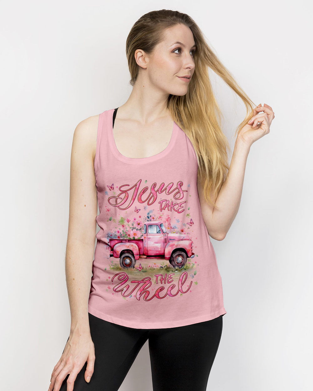 Jesus Take The Wheel Women's All Over Print Shirt - Yhln0203241, easychoo.com