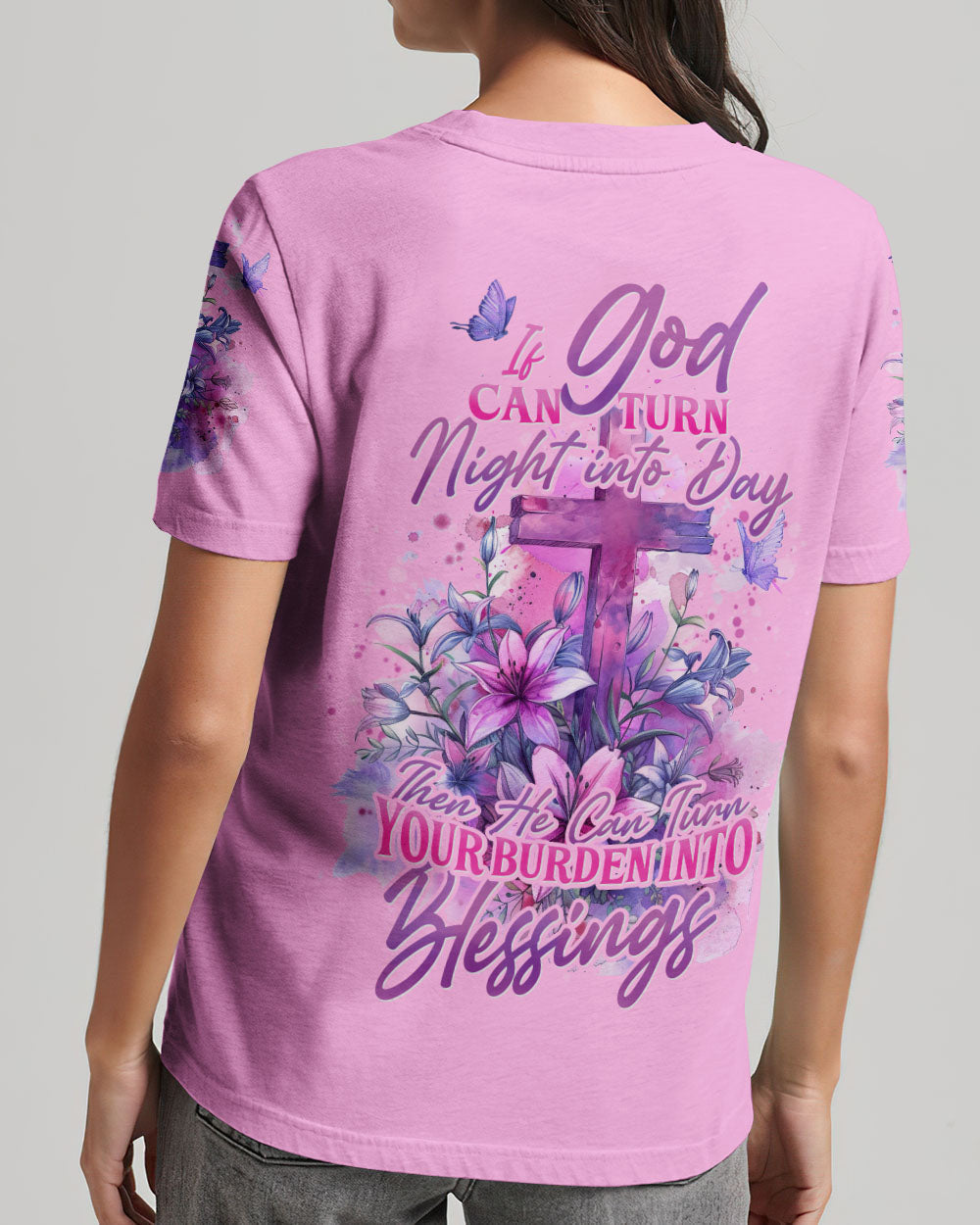 Turn Your Burden Into Blessings Women's All Over Print Shirt - Tyhi1403243, easychoo.com