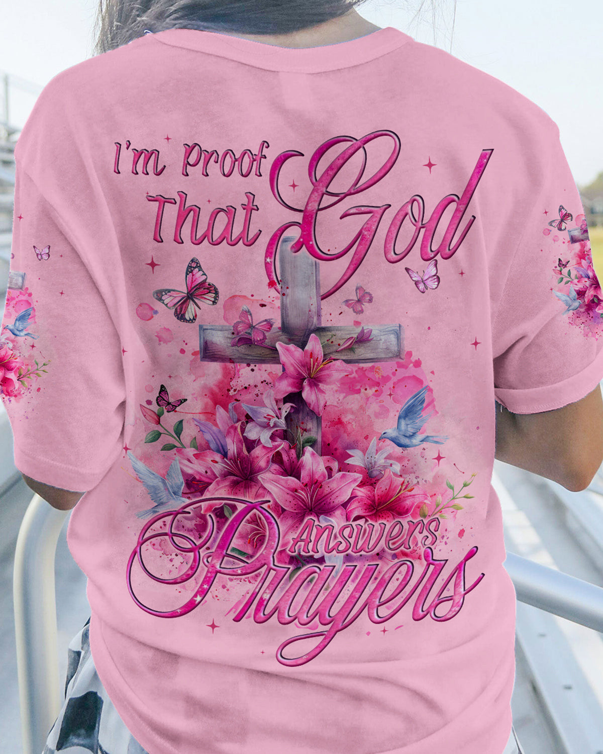 God Answers Prayer Women's All Over Print Shirt - Tyqy0803244, easychoo.com