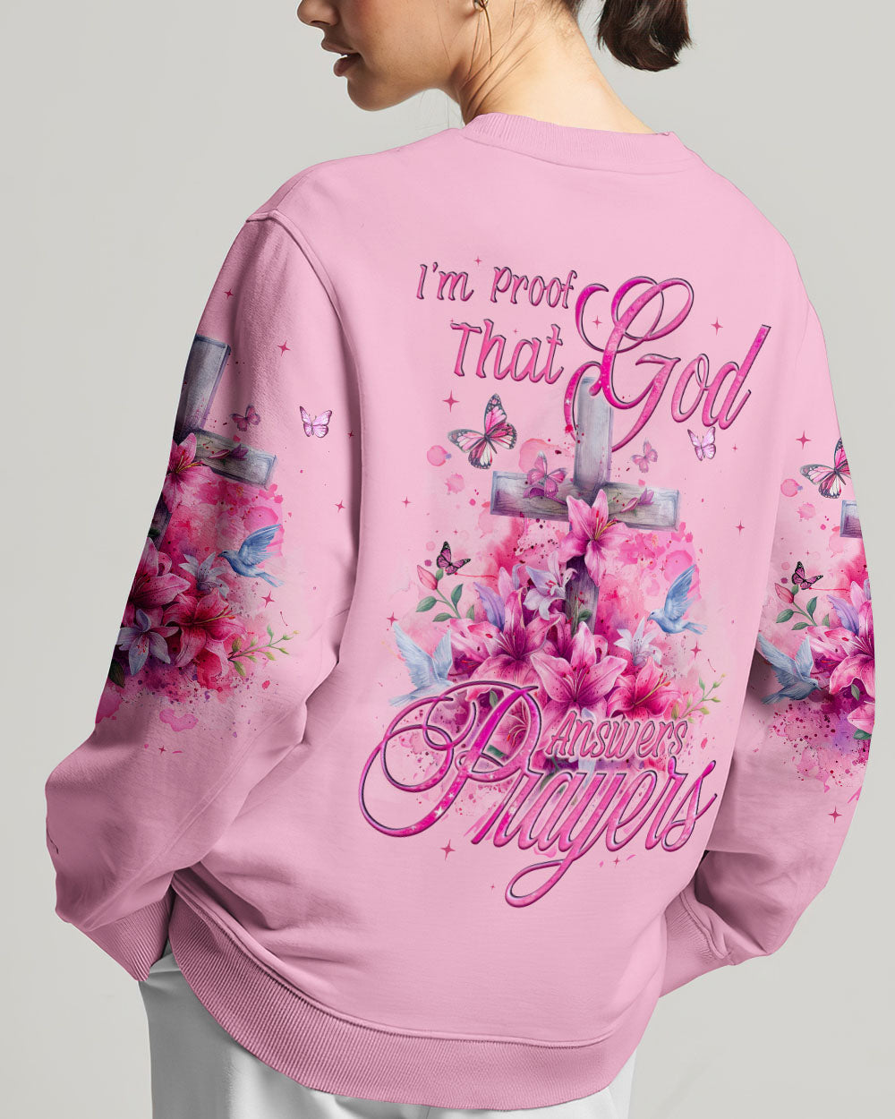 God Answers Prayer Women's All Over Print Shirt - Tyqy0803244, easychoo.com