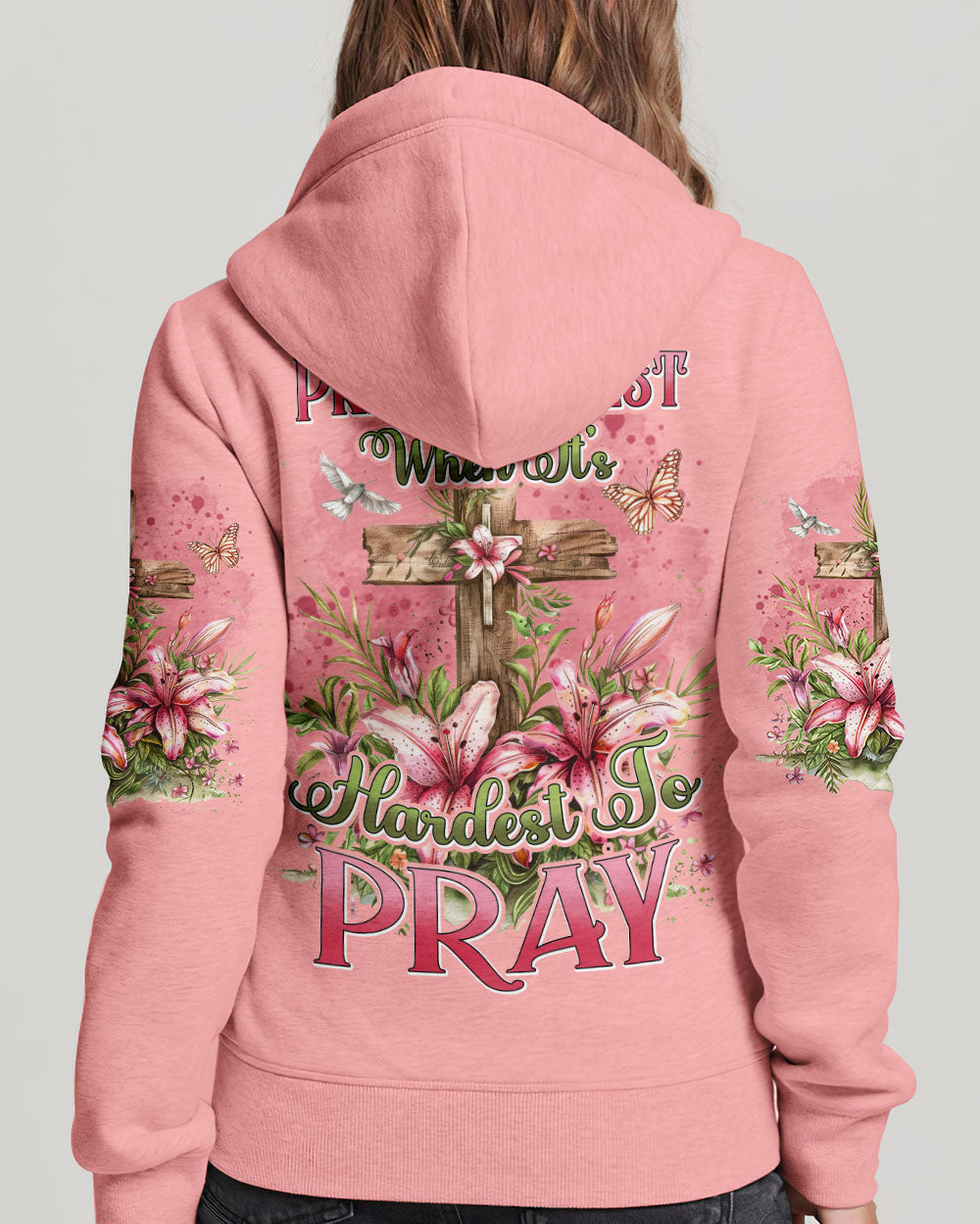 Pray Hardest When It's Hardest To Pray Women's All Over Print Shirt - Tyhi2603243, easychoo.com