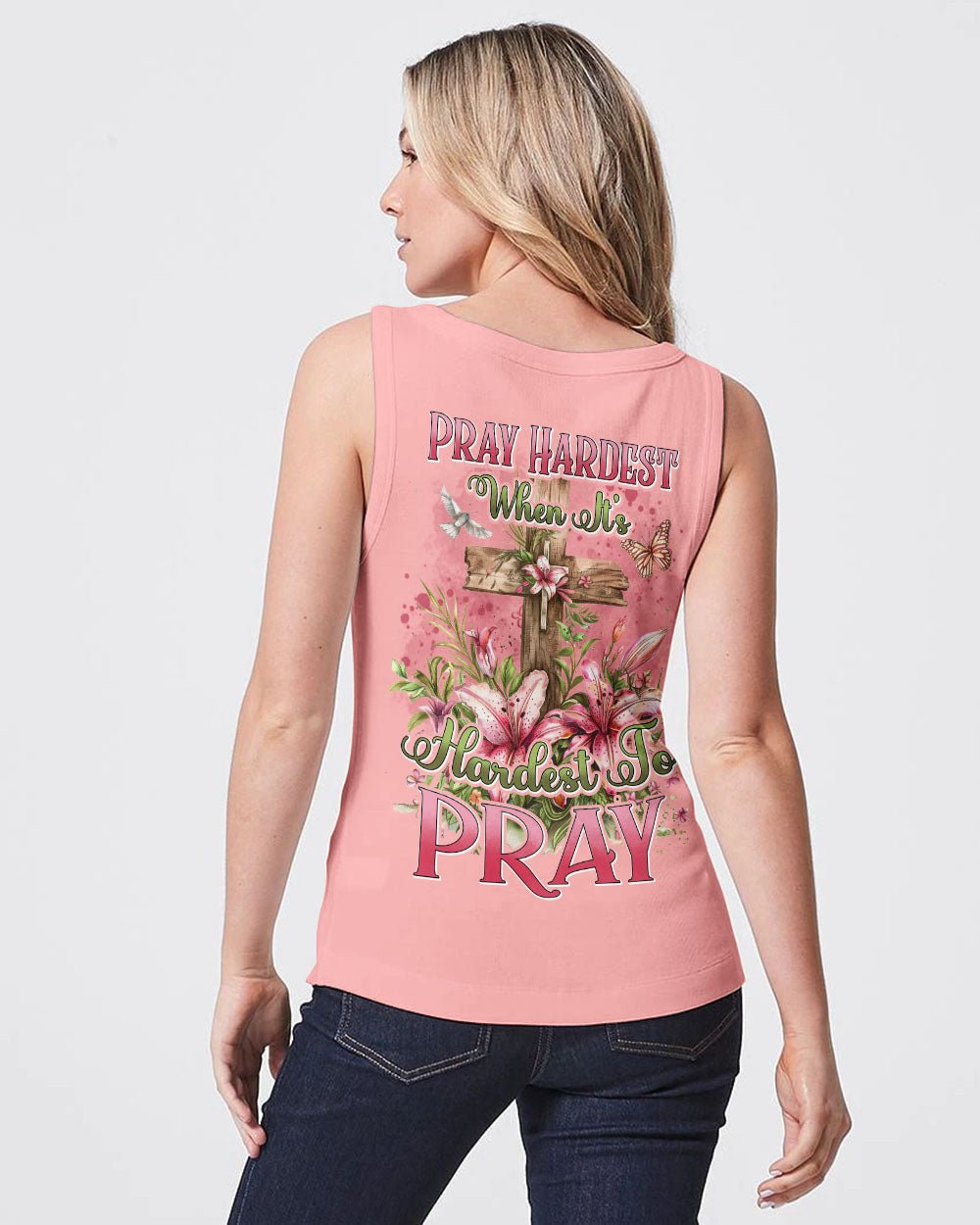 Pray Hardest When It's Hardest To Pray Women's All Over Print Shirt - Tyhi2603243, easychoo.com