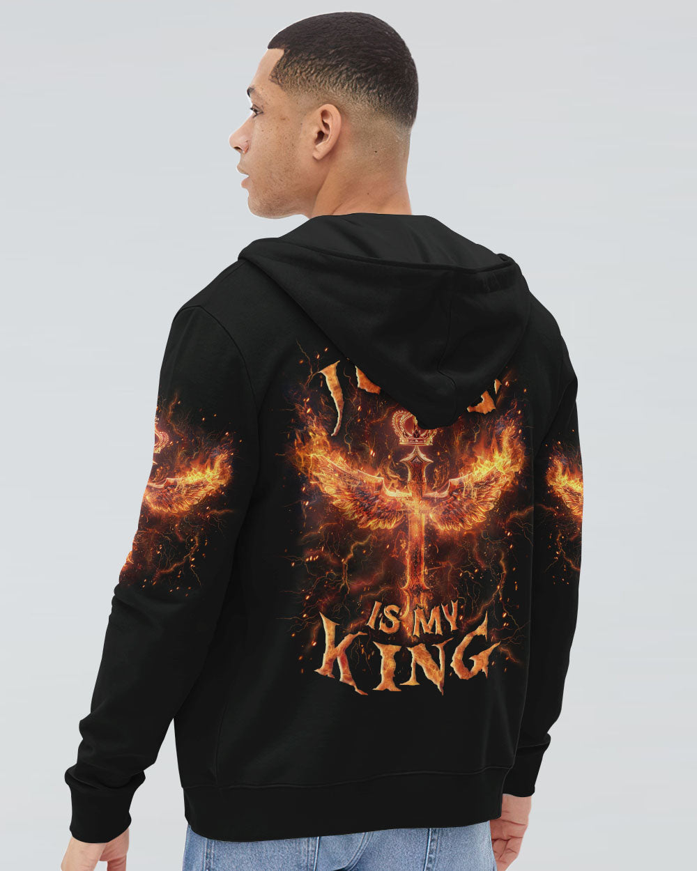 Jesus Is My King Men's All Over Print Shirt - Yhln2903243, easychoo.com