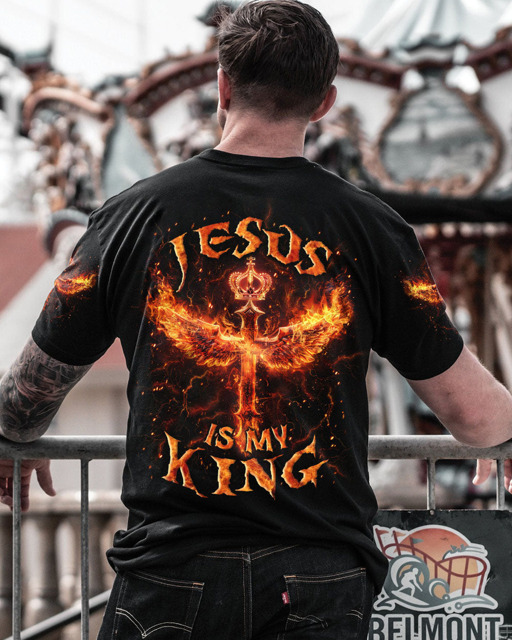 Jesus Is My King Men's All Over Print Shirt - Yhln2903243, easychoo.com
