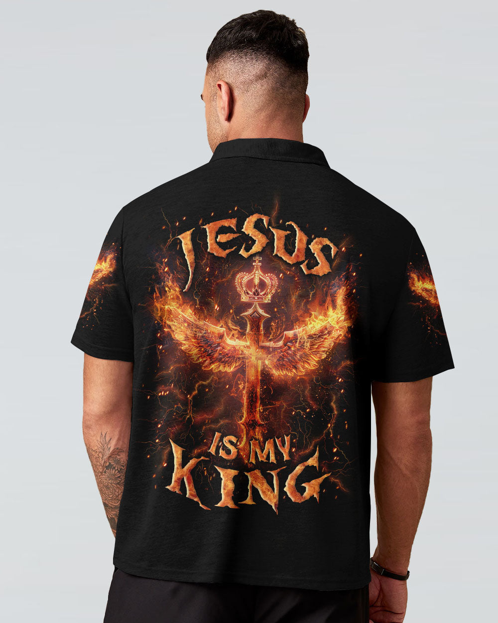 Jesus Is My King Men's All Over Print Shirt - Yhln2903243, easychoo.com