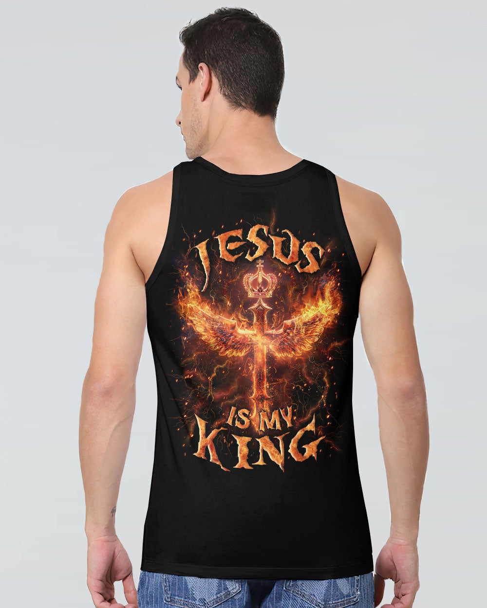 Jesus Is My King Men's All Over Print Shirt - Yhln2903243, easychoo.com