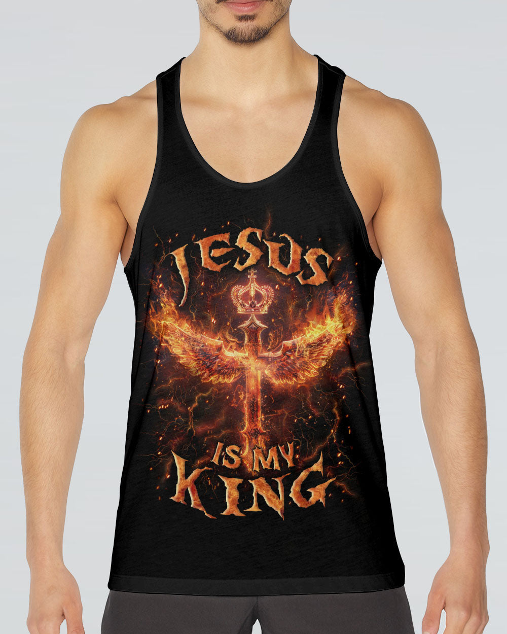 Jesus Is My King Men's All Over Print Shirt - Yhln2903243, easychoo.com