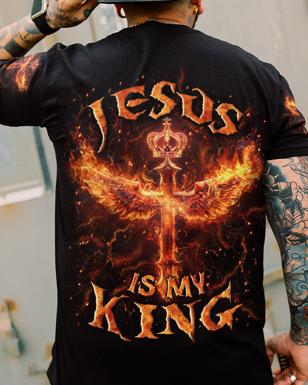 Jesus Is My King Men's All Over Print Shirt - Yhln2903243, easychoo.com