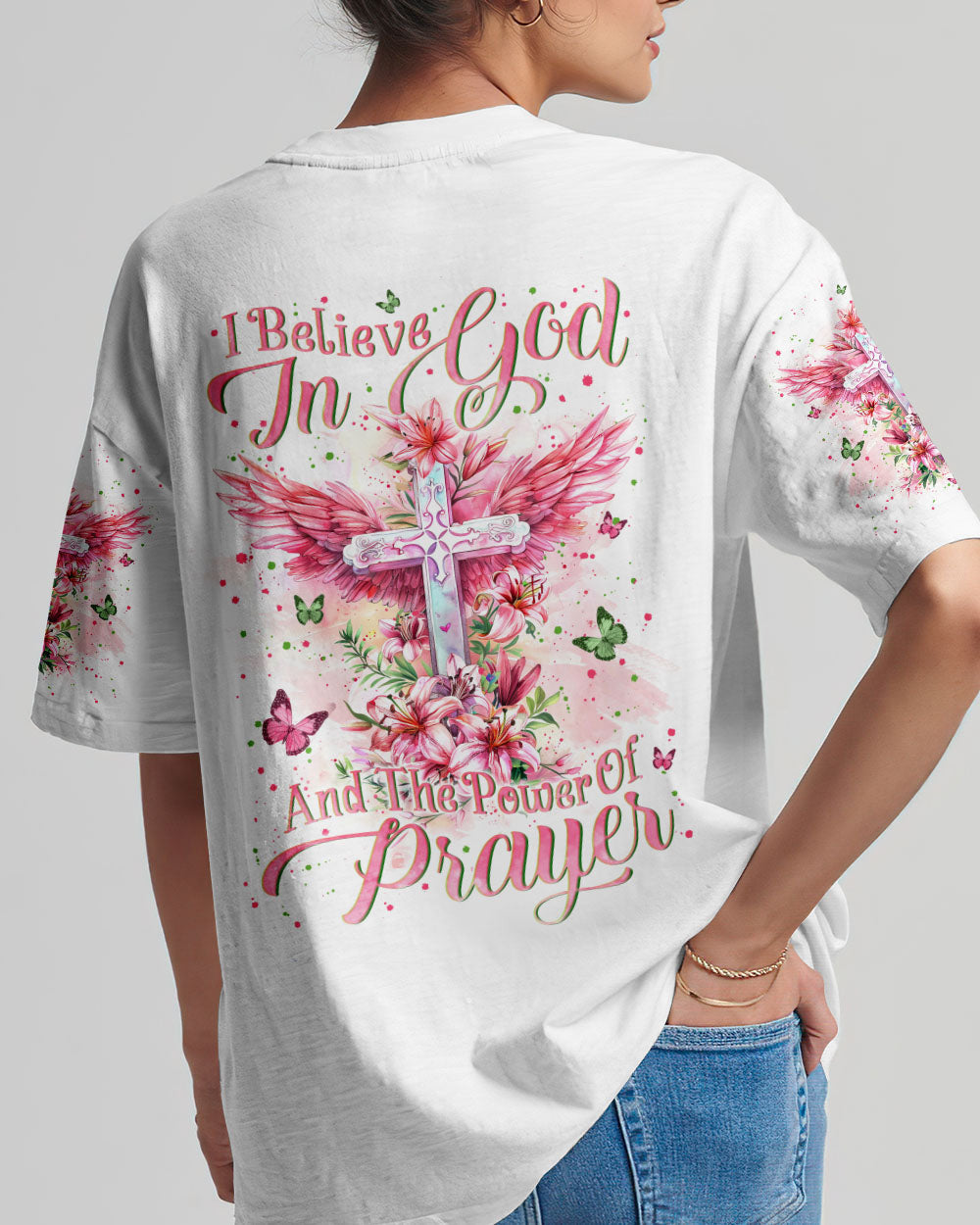 I Believe In God Women's All Over Print Shirt - Yhln1203241, easychoo.com
