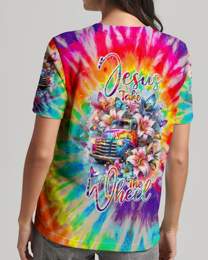 Jesus Take The Wheel Lilies Women's All Over Print Shirt - Tlnt2602242, easychoo.com