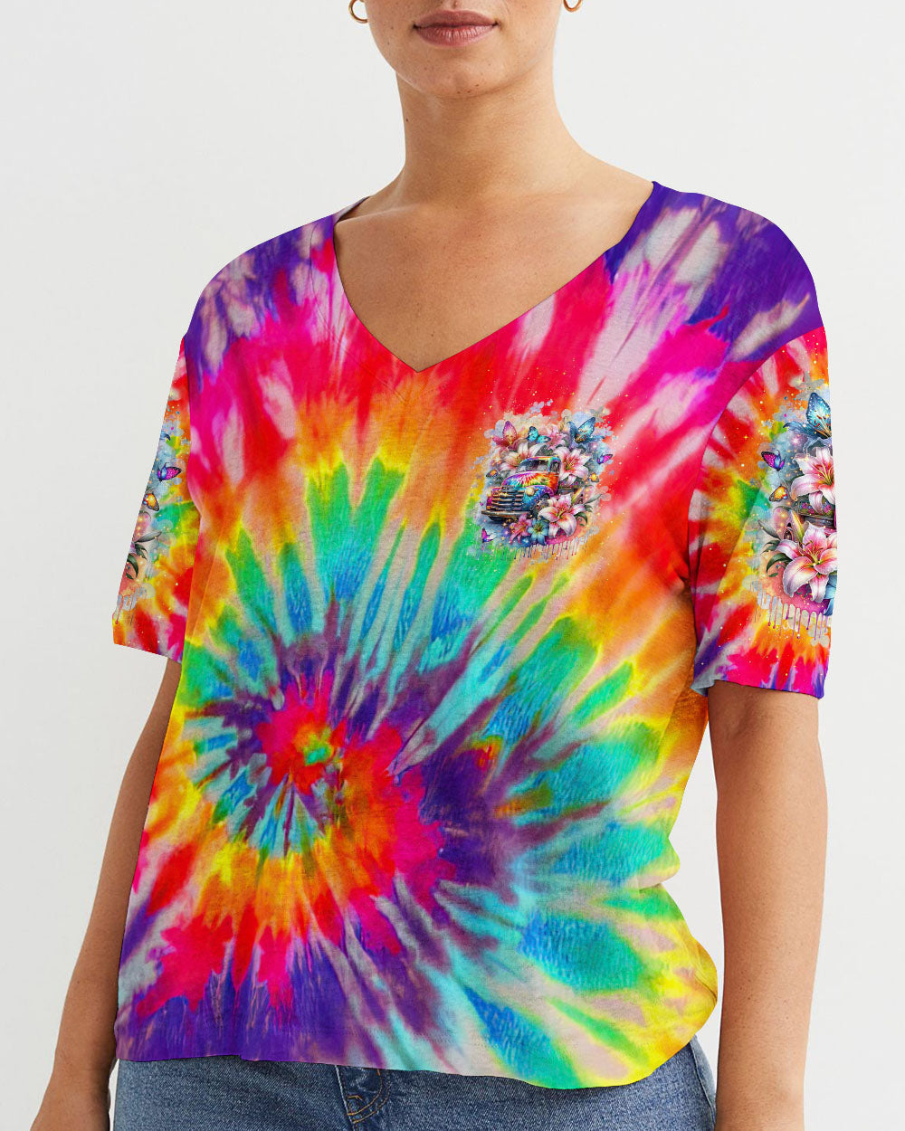 Jesus Take The Wheel Lilies Women's All Over Print Shirt - Tlnt2602242, easychoo.com