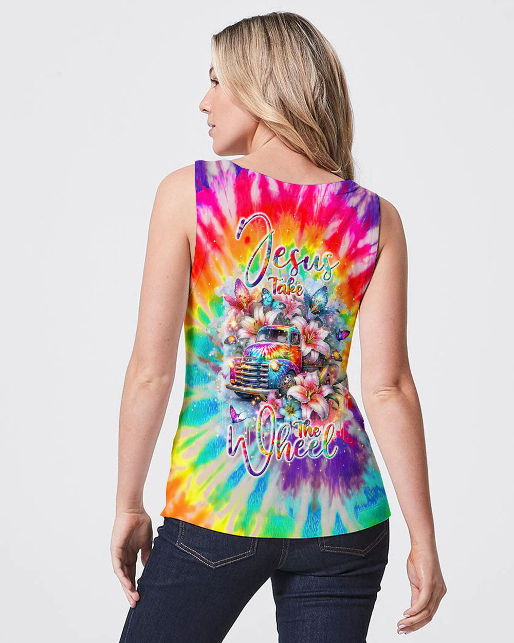 Jesus Take The Wheel Lilies Women's All Over Print Shirt - Tlnt2602242, easychoo.com