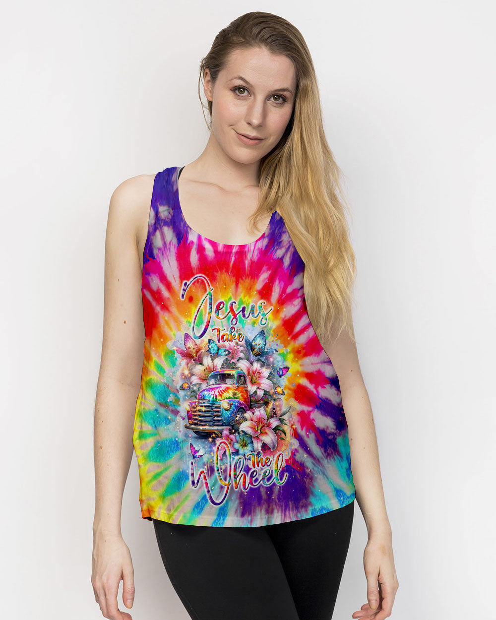 Jesus Take The Wheel Lilies Women's All Over Print Shirt - Tlnt2602242, easychoo.com