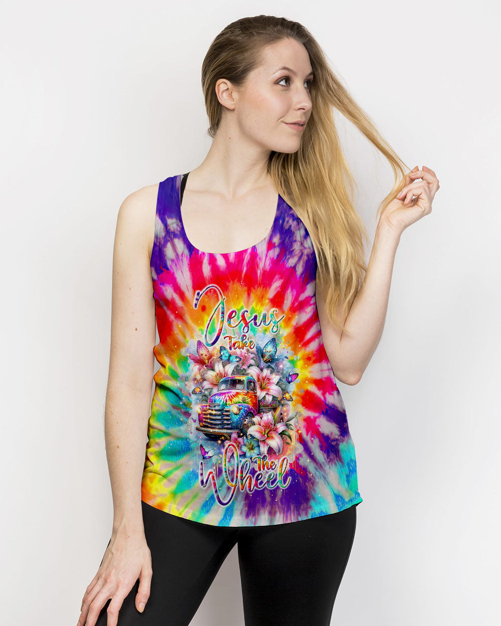 Jesus Take The Wheel Lilies Women's All Over Print Shirt - Tlnt2602242, easychoo.com