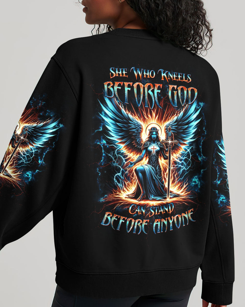 She Who Kneels Before God Women's All Over Print Shirt - Yhdu0203242, easychoo.com