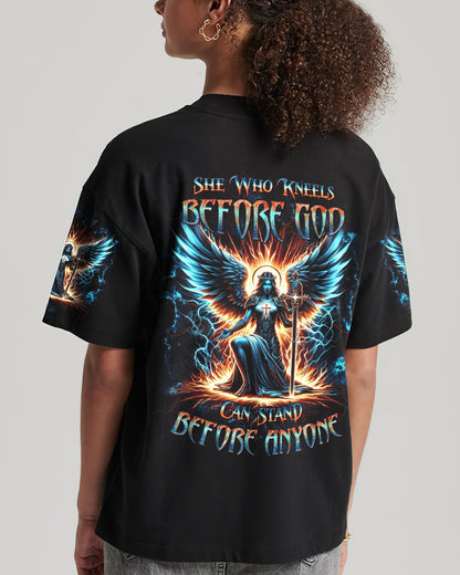 She Who Kneels Before God Women's All Over Print Shirt - Yhdu0203242, easychoo.com
