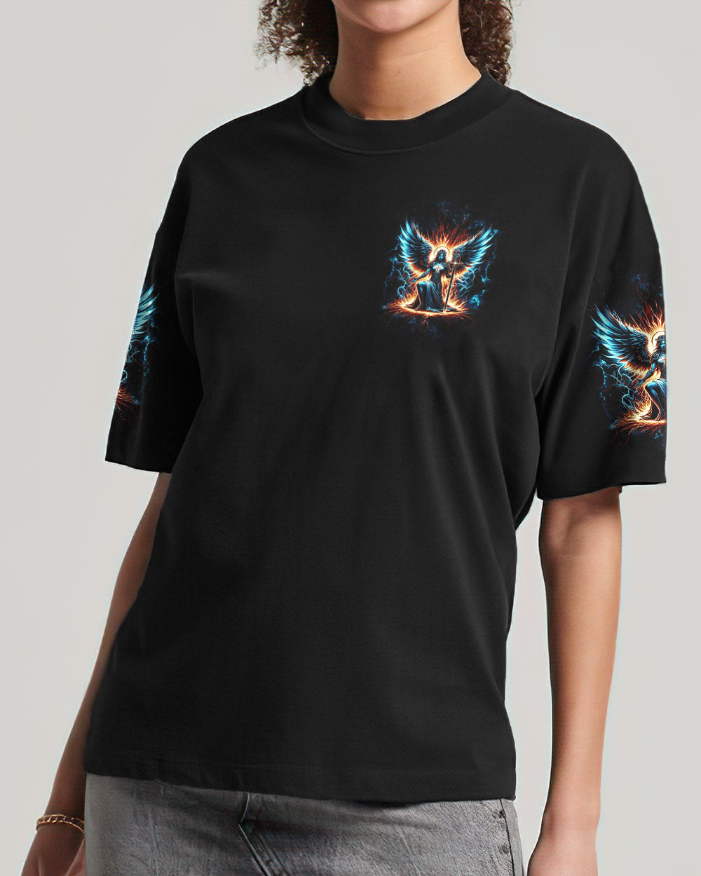 She Who Kneels Before God Women's All Over Print Shirt - Yhdu0203242, easychoo.com