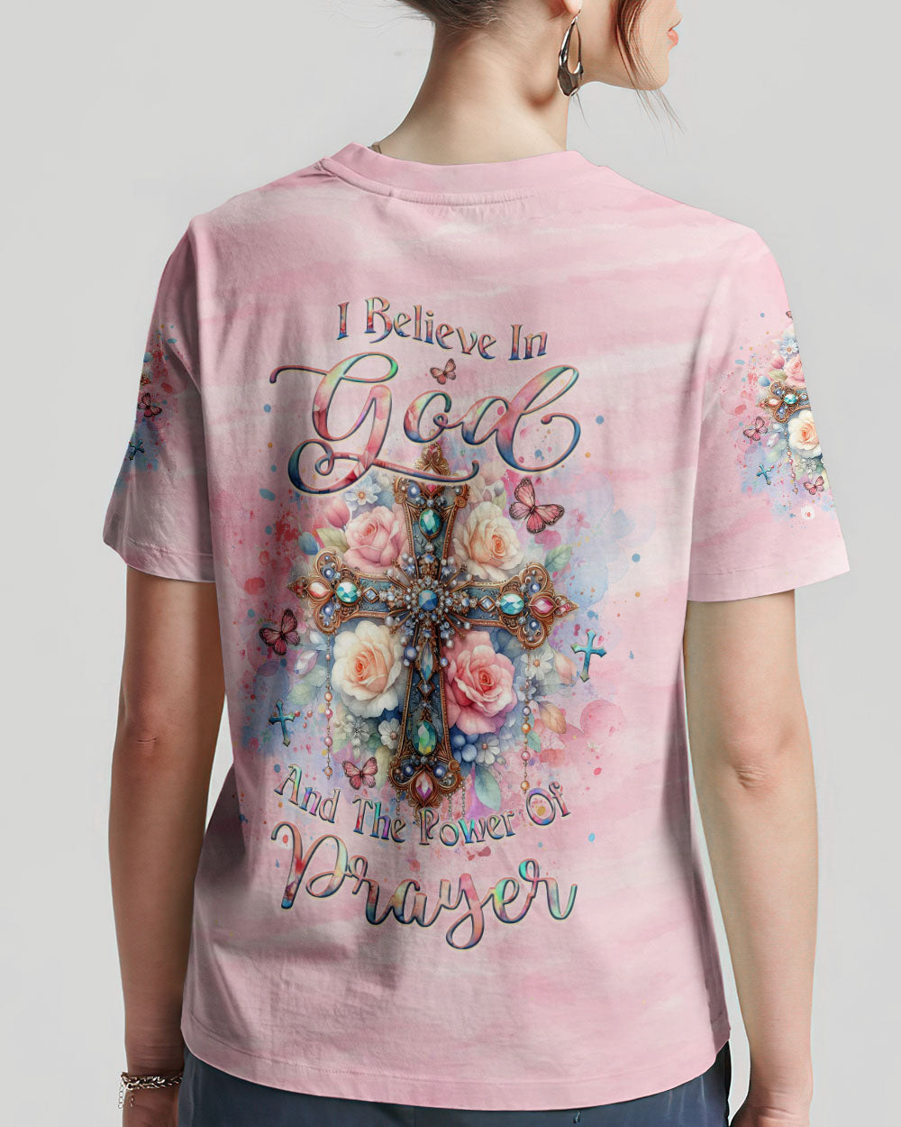 I Believe In God Women's All Over Print Shirt - Yhlt2903244, easychoo.com