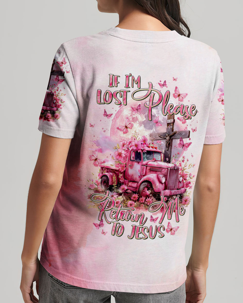 If I'm Lost Please Return Me To Jesus Truck Women's All Over Print Shirt - Tltr1503244, easychoo.com