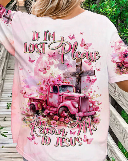 If I'm Lost Please Return Me To Jesus Truck Women's All Over Print Shirt - Tltr1503244, easychoo.com
