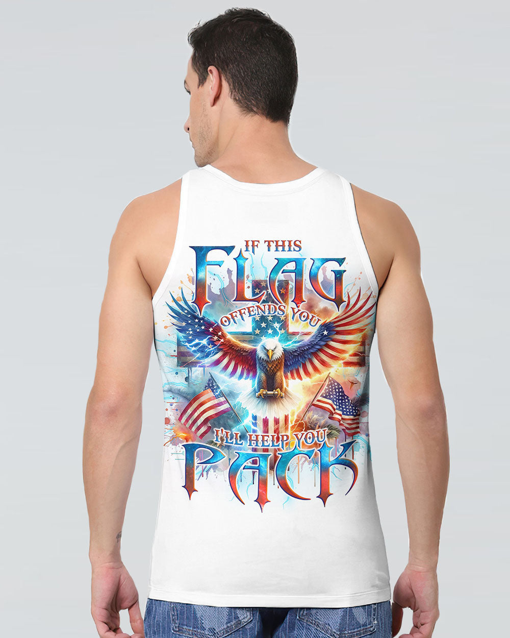 If This Flag Offends You Eagle Men's All Over Print Shirt - Tlno0602243, easychoo.com