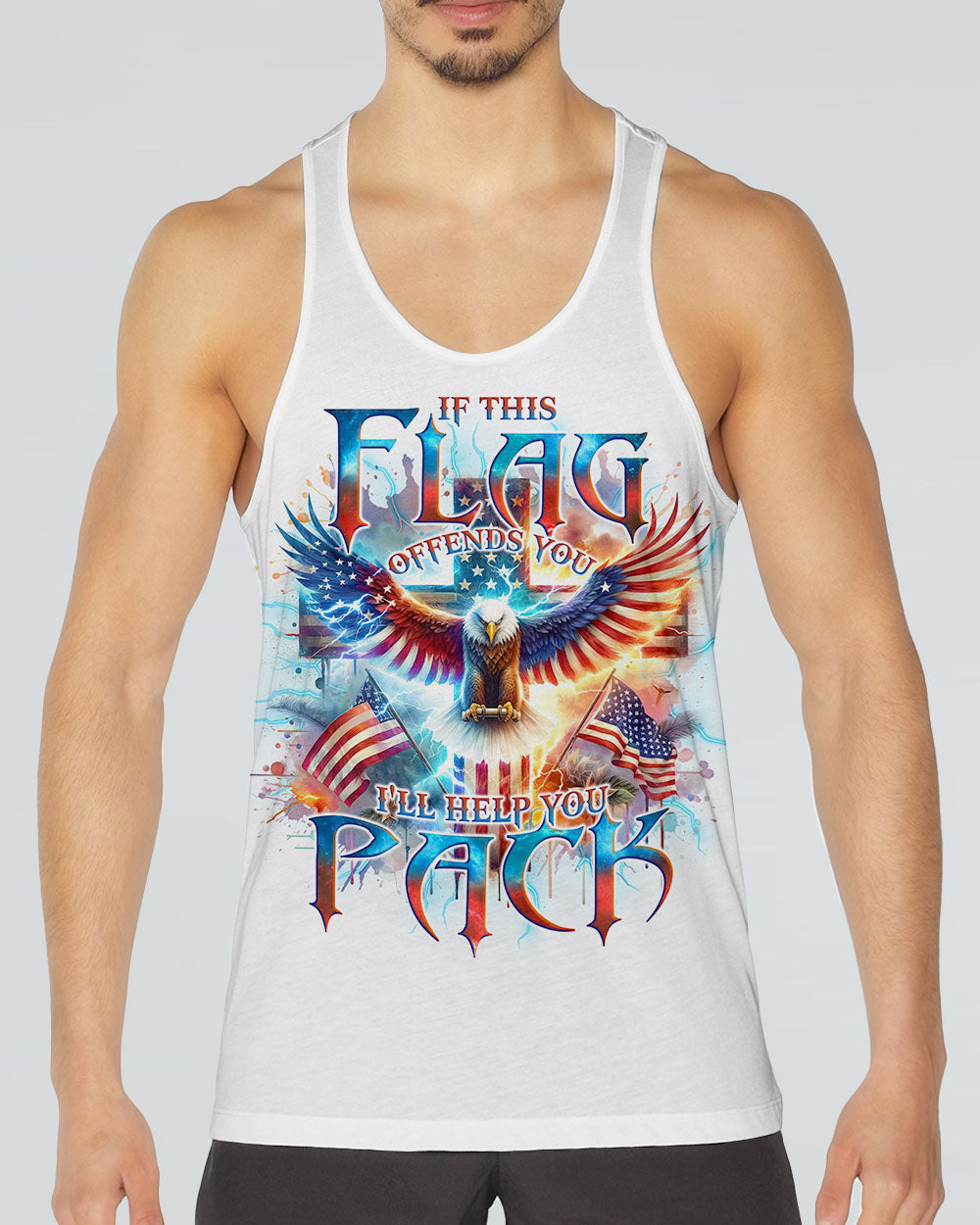 If This Flag Offends You Eagle Men's All Over Print Shirt - Tlno0602243, easychoo.com