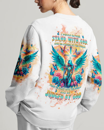 I Would Rather Stand With God Warrior Women's All Over Print Shirt - Tlpq0204243, easychoo.com