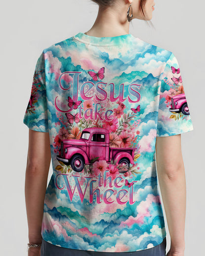 Jesus Take The Wheel Tie Dye Women's All Over Print Shirt - Tytd1403244, easychoo.com