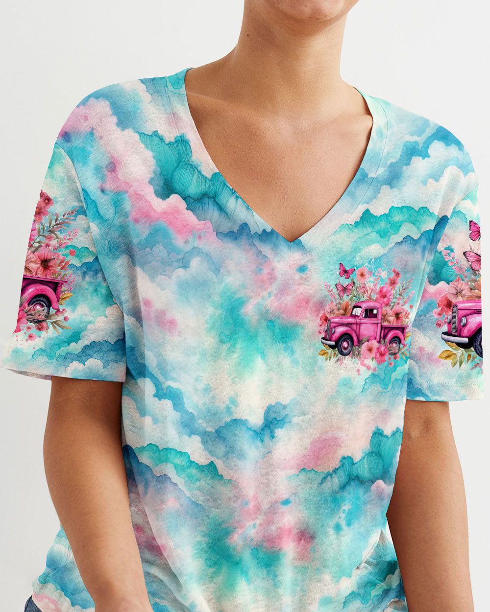 Jesus Take The Wheel Tie Dye Women's All Over Print Shirt - Tytd1403244, easychoo.com