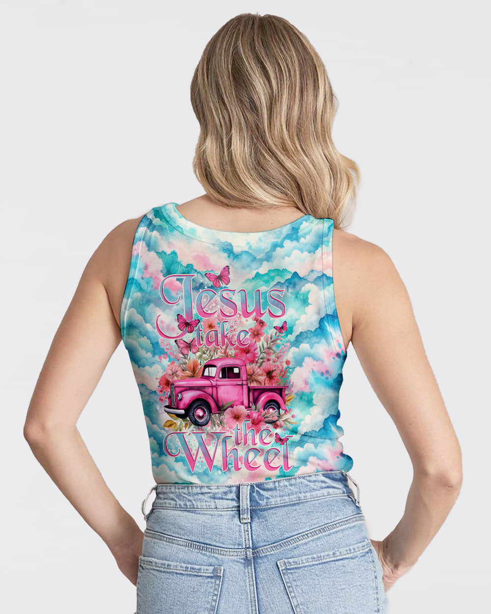 Jesus Take The Wheel Tie Dye Women's All Over Print Shirt - Tytd1403244, easychoo.com