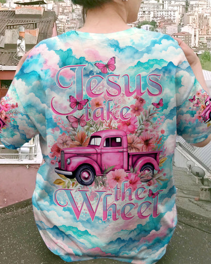 Jesus Take The Wheel Tie Dye Women's All Over Print Shirt - Tytd1403244, easychoo.com
