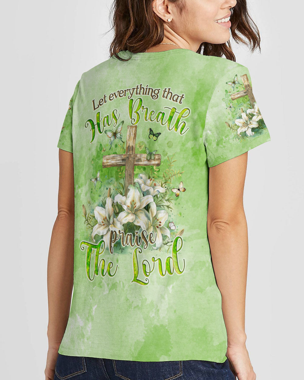 Praise The Lord Women's All Over Print Shirt - Tyqy2603245, easychoo.com