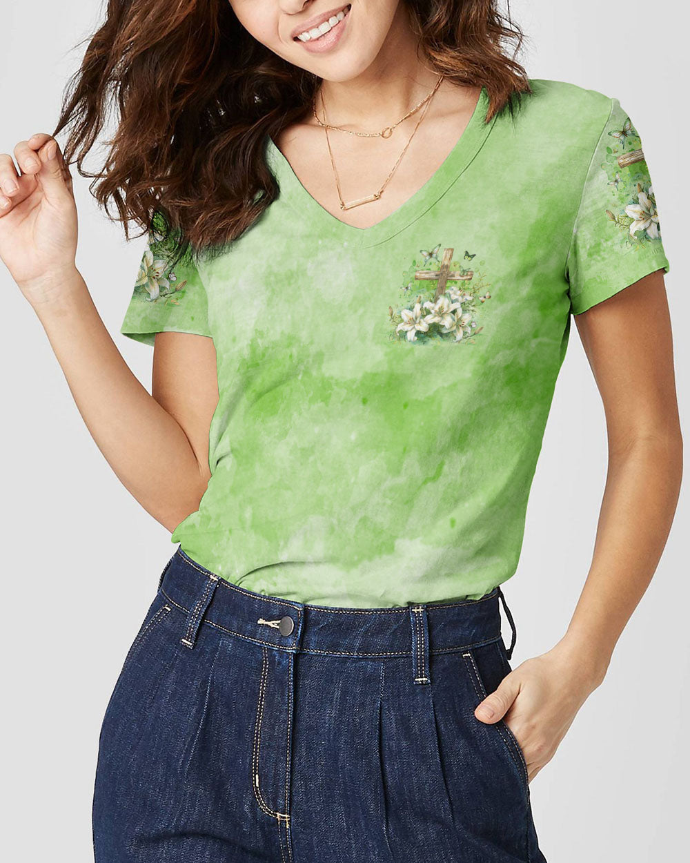 Praise The Lord Women's All Over Print Shirt - Tyqy2603245, easychoo.com