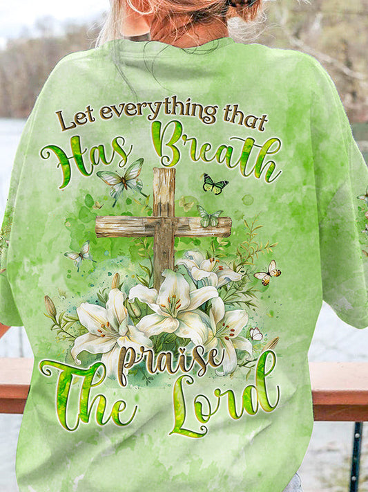 Praise The Lord Women's All Over Print Shirt - Tyqy2603245, easychoo.com