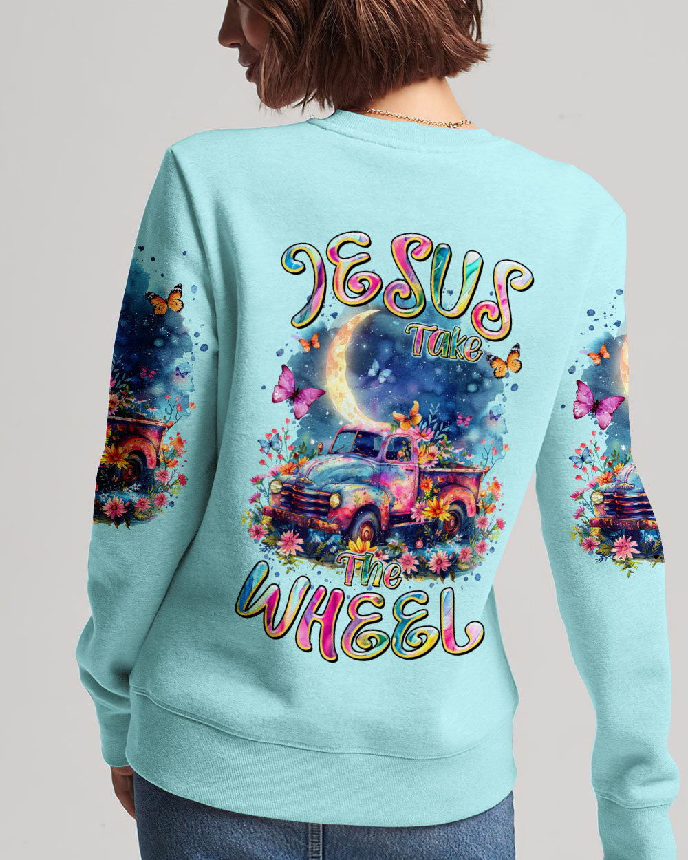 Jesus Take The Wheel Women's All Over Print Shirt - Tltr1603241, easychoo.com