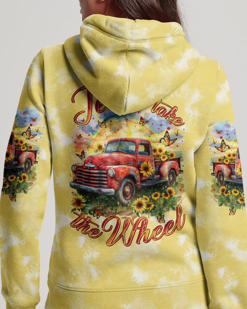 Jesus Take The Wheel Tie Dye Women's All Over Print Shirt - Tytm0603242, easychoo.com