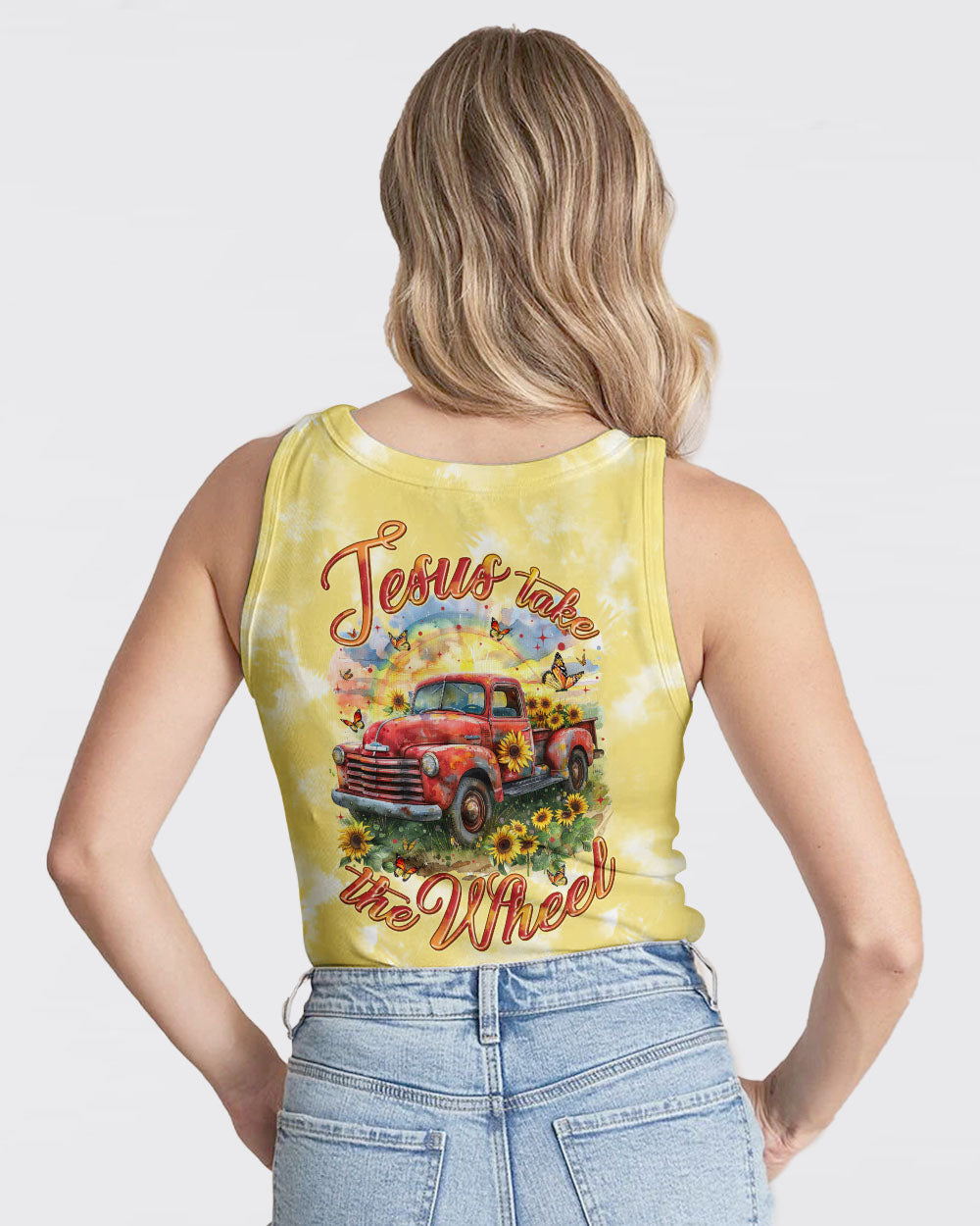 Jesus Take The Wheel Tie Dye Women's All Over Print Shirt - Tytm0603242, easychoo.com