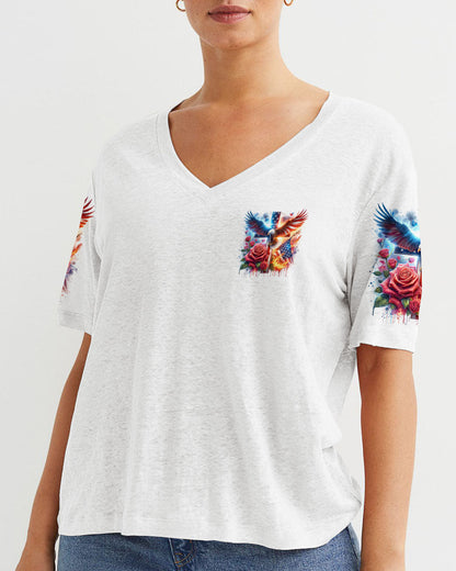 No Matter The Storm Eagle Rose Women's All Over Print Shirt - Tltw1502244, easychoo.com