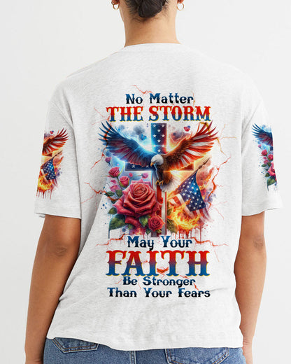 No Matter The Storm Eagle Rose Women's All Over Print Shirt - Tltw1502244, easychoo.com