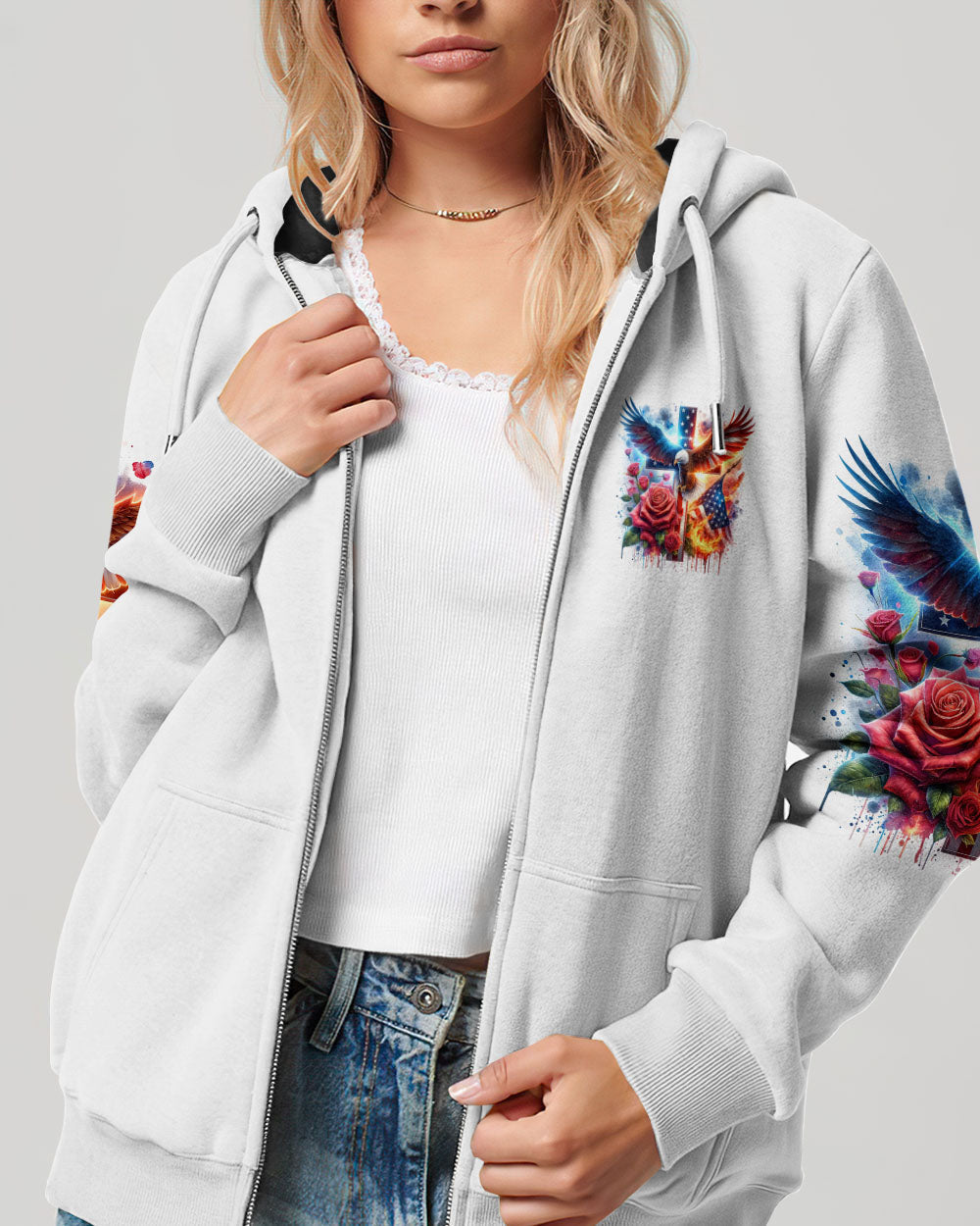 No Matter The Storm Eagle Rose Women's All Over Print Shirt - Tltw1502244, easychoo.com