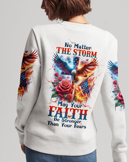 No Matter The Storm Eagle Rose Women's All Over Print Shirt - Tltw1502244, easychoo.com