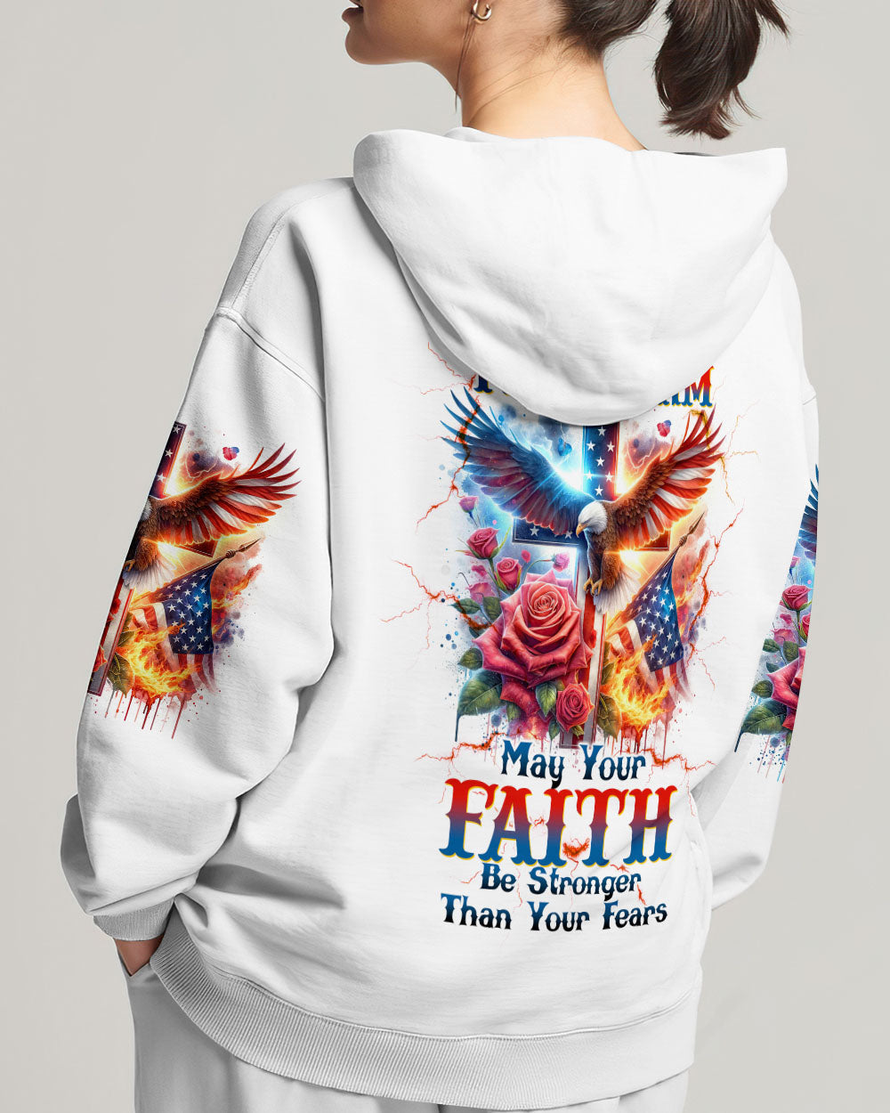 No Matter The Storm Eagle Rose Women's All Over Print Shirt - Tltw1502244, easychoo.com