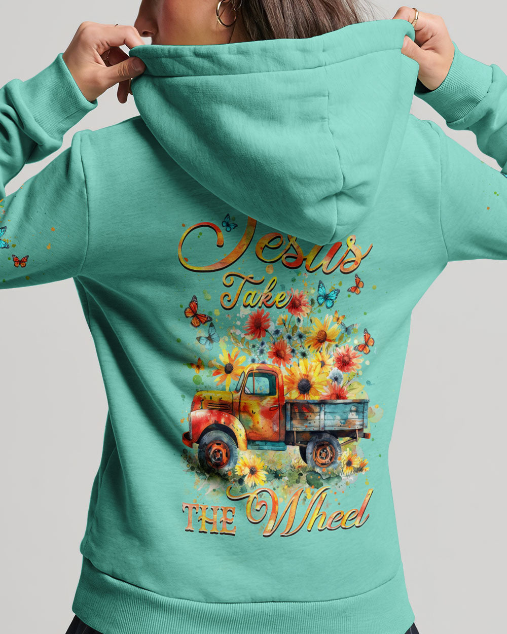 Jesus Take The Wheel Women's All Over Print Shirt - Yhhn1603241, easychoo.com