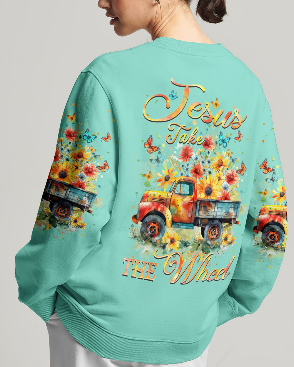 Jesus Take The Wheel Women's All Over Print Shirt - Yhhn1603241, easychoo.com