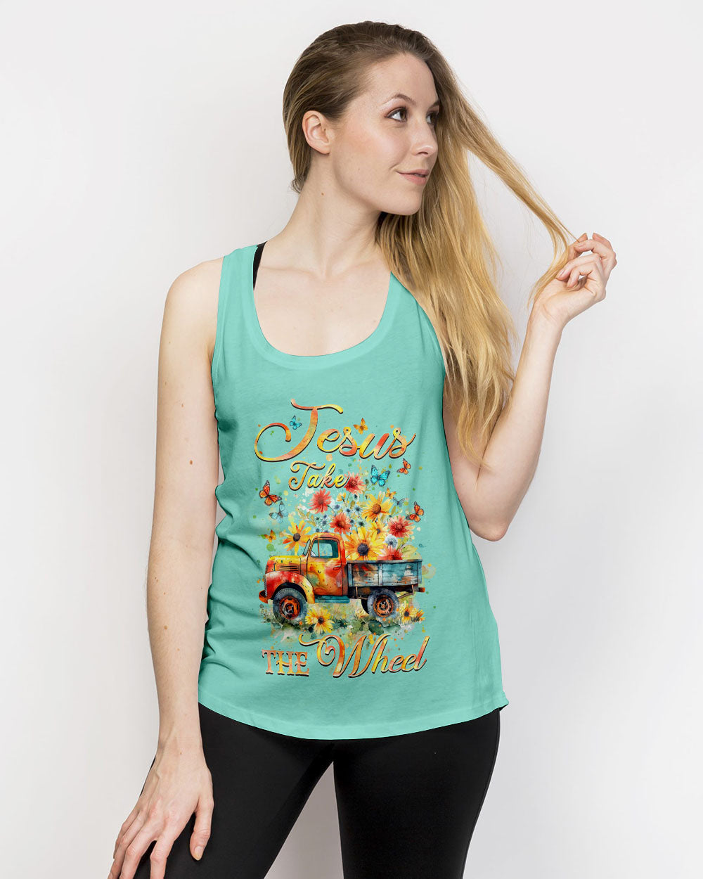 Jesus Take The Wheel Women's All Over Print Shirt - Yhhn1603241, easychoo.com