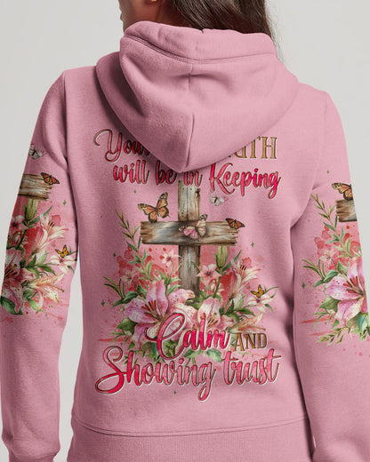 Keeping Calm And Showing Trust Women's All Over Print Shirt - Tyqy3003241, easychoo.com