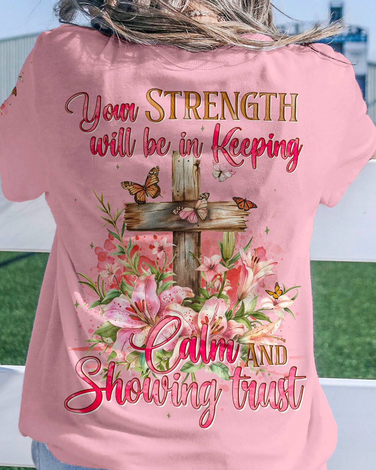 Keeping Calm And Showing Trust Women's All Over Print Shirt - Tyqy3003241, easychoo.com