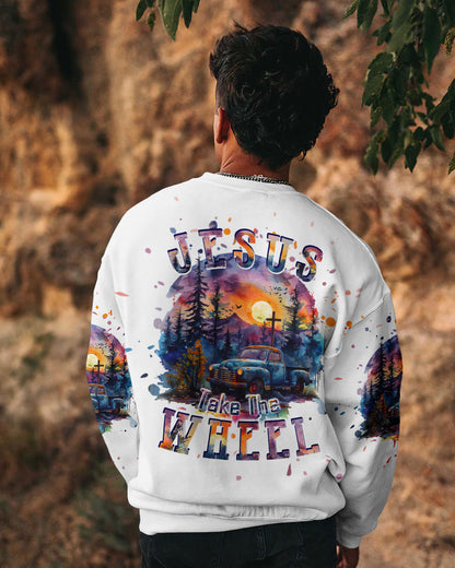 Jesus Take The Wheel Men's All Over Print Shirt - Tlpq1903241, easychoo.com